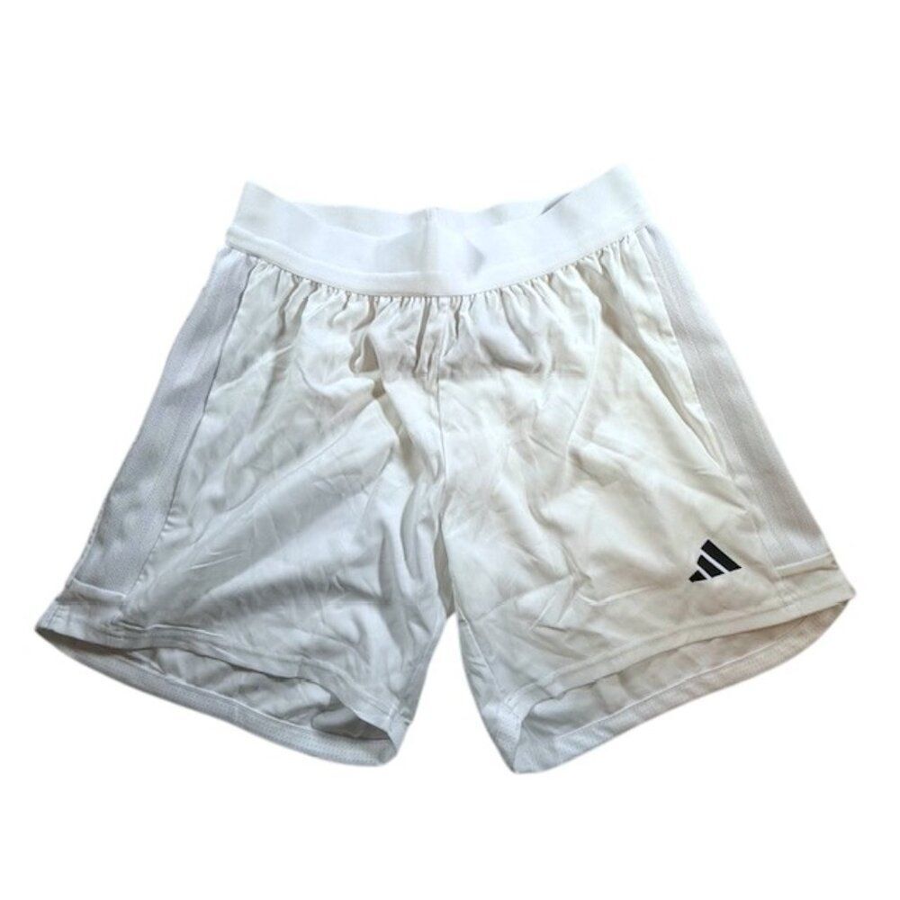Adidas New with Tags White Aeroready Running Soccer Shorts- Size M